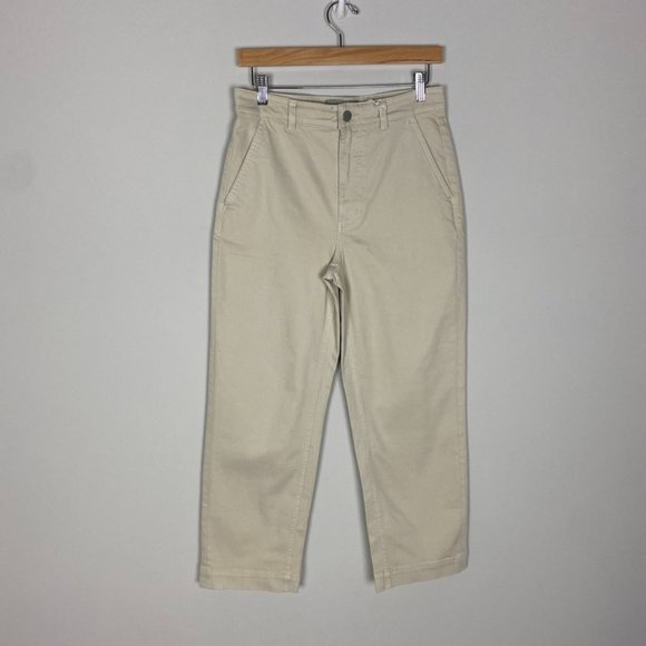 Everlane Cream Wide-Leg Pants - Picture 3 of 7